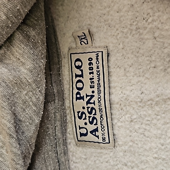 US POLO ASSN zip-up sweatshirt XXL - Picture 3 of 4